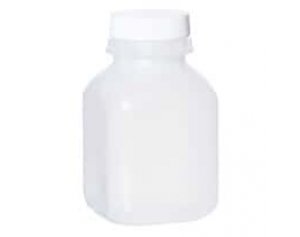 Cole-Parmer BPC3022 Pre-Cleaned Juice-Style Square Bottle, HDPE, Level 3, 1 L; 108/Cs