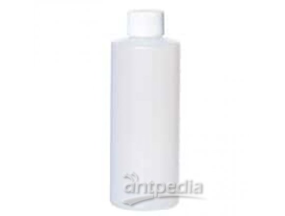 Cole-Parmer BPC1321 Pre-Cleaned Round Narrow-Mouth Cylinder Bottle, HDPE, Level 1, 250 mL; 336/Cs