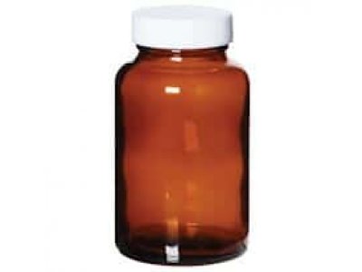 Cole-Parmer Wide-Mouth Packer Amber Glass Bottle, Level 3, 60 mL; 216/Case