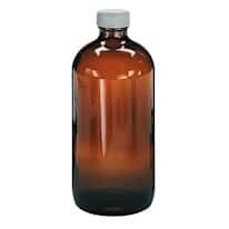 Cole-Parmer Precleaned EPA <em>Amber</em> <em>Glass</em> Narrow-Mouth <em>Bottle</em>, <em>1000</em> <em>mL</em>, 12/Cs