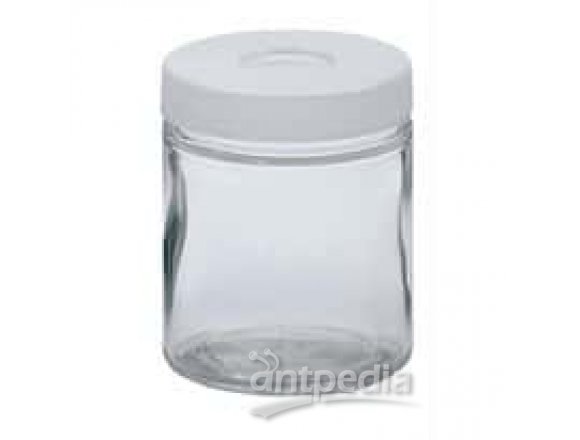 Cole-Parmer Precleaned EPA Clear Wide-Mouth Septa Jars, 60 mL, 24/cs