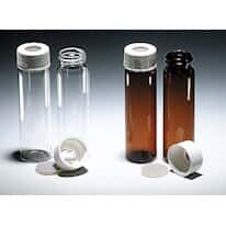 Cole-Parmer <em>Amber</em> Precleaned EPA vials, <em>40</em> <em>mL</em>, case of 72