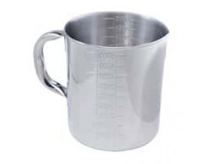 Cole-Parmer Stainless steel graduated pouring beaker, 32 oz/1000 mL