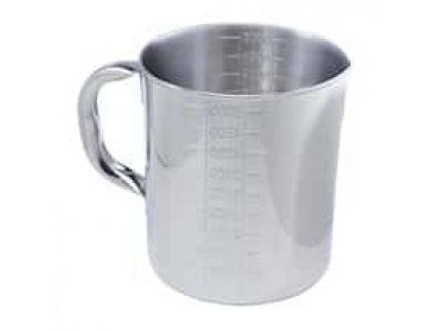 Cole-Parmer Stainless steel graduated pouring beaker, 16 oz/500 mL