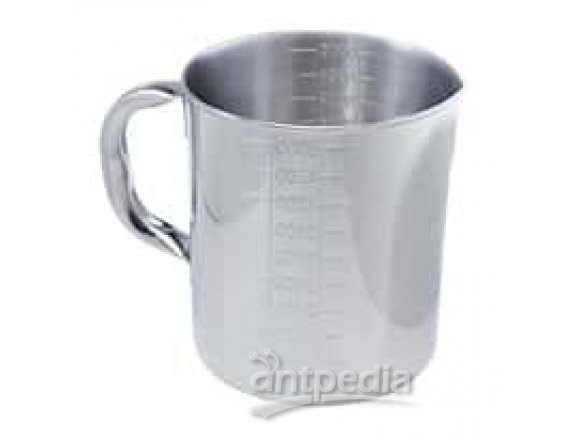 Cole-Parmer Stainless Steel Graduated Pouring Beaker, 160 oz capacity 1/ea