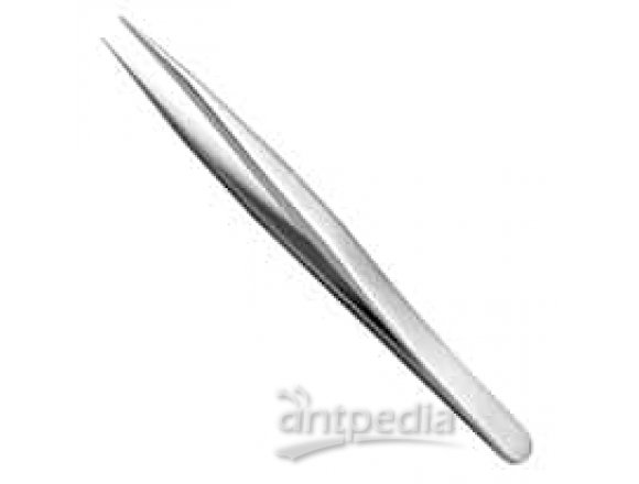 Cole-Parmer Precision Stainless Steel Tweezers w/ Extra Fine, Bent Tips; 110 mm L