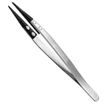 Cole-Parmer Stainless Steel Tweezers w/ Sharp, <em>Pointed</em>, Plastic Tips