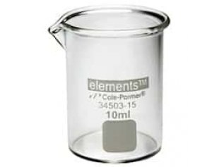 Cole-Parmer elements Plus Griffin Low-Form Beaker, Glass, 5000 mL, 1/EA
