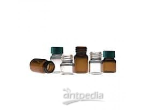 Compound vials, 14.75 x 22 mm, 1.25 mL, clear glass, 144/cs