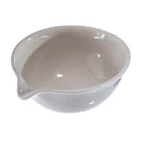 CoorsTek 60200 Porcelain <em>Standard</em>-Form Evaporating Dish, <em>120</em> mL; 24/<em>Cs</em>