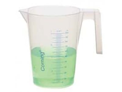 Corning 1015P-1L PP Graduated Beakers with Handle and Spout, 1 L, 4/Pk