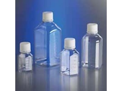 Corning Gosselin Octagonal Storage Bottle, sterile PET, graduated, tray packs, 500 mL; 120/cs