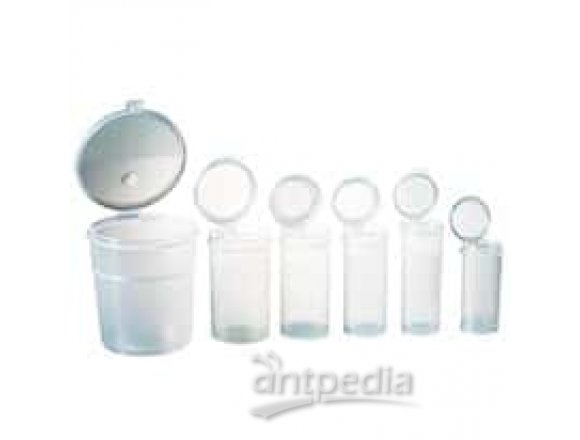Corning Gosselin FL300-04 Straight-Sided Hinged-Cap Containers, PP, 300 mL, 240/Cs
