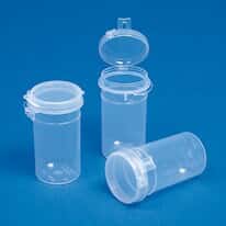 Disposable Sterile Sampling <em>Vials</em>, <em>Hinged</em> Snap-<em>Caps</em>, PP, 125 <em>mL</em>; 200/CS