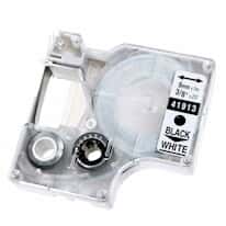 Dymo 43610 Label tape, black on clear, 1/4
