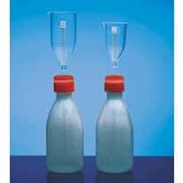 <em>Dynalon</em> 206305 250 mL Adjustable-Volume Dispenser Bottle, LDPE/PMP, 5 to 25 mL; 10/Cs