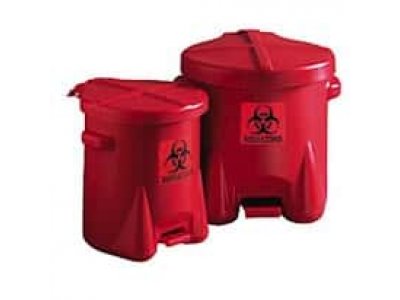 Eagle 945BIO Red Biohazard Waste Can, 10 gallon