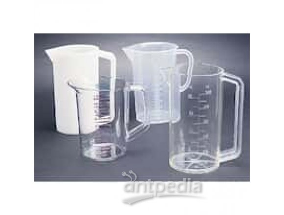 Polycarbonate graduated beaker with handle, 1900 mL