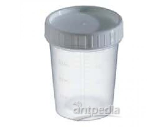 Graduated Sample Container, PP, 4 oz, Nonsterile