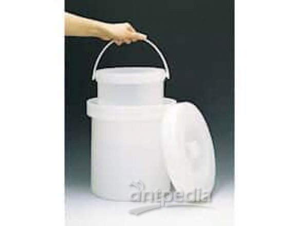 Heavy-Duty HDPE Crock with Cover, 6 gal; 1/Pk