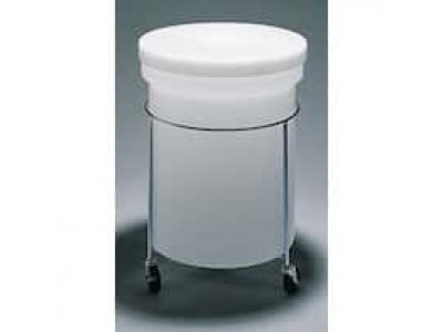 Heavy-Duty, Round Mobile Container, HDPE, 52 gallon