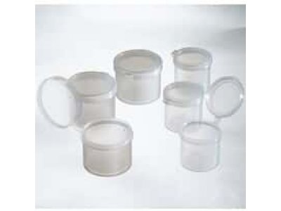 Hinged-Lid Sample Containers, PP, 3/4 oz, 1500/pk
