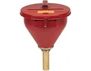 Justrite 08202 Safety Drum Funnel, Manual Closing Cover, 1