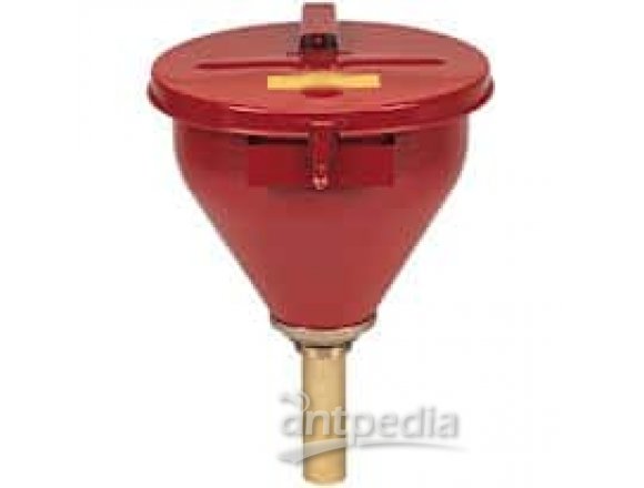 Justrite 08202 Safety Drum Funnel, Manual Closing Cover, 1