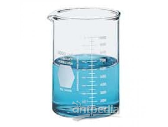 DWK Life Sciences (Kimble) 14005 2000 Heavy-Duty Glass Beakers, double scale, 2000 mL, 8/cs
