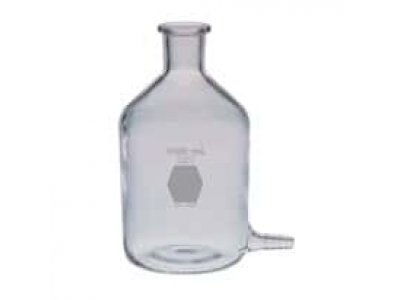 DWK Life Sciences (Kimble) 14607-500 Reservoir with Bottom Hose Outlet, Narrow-Mouth for Stopper, 500 ML