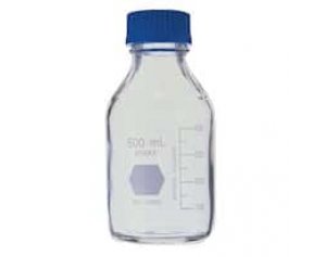 DWK Life Sciences (Kimble) KC14395-1000 Safety-Coated Media Bottle, Polypropylene Cap, 1 L, 4/Cs