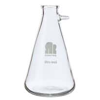 <em>DWK</em> <em>Life</em> <em>Sciences</em> (<em>Kimble</em>) 953760-1002 Heavy-Wall Safety-Coated Glass Filtering Flask, <em>1000</em> mL; 1/<em>Cs</em>