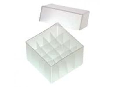 Kinesis Polypropylene Storage Box, Transparent, 16 x 1.5/2.0 mL Vials; 5/pk