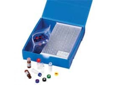 Kinesis Crimp Neck Vial and Cap Kit, HPLC/GC Certified Glass Vials, 11 mm, UltraClean ™ Silicone/PTFE Septa; 1000/pk