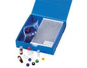 Kinesis Smart Pack Vial and Septa Kit, 2 mL Glass Vials, 9 mm, PTFE/Silicone/PTFE Septa, Blue Cap; 1000/pk