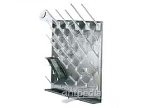 Modular stainless steel drying rack, 50 white pegs