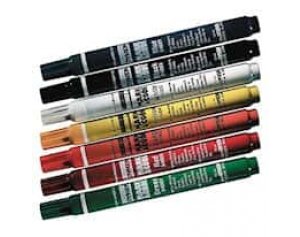 Permanent Fine-Point Paint Markers, Red; 12/Box