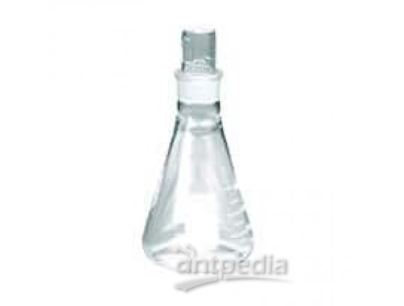 Pyrex 5020-1L 5020 Stoppered Erlenmeyer Glass Flask, 1000 mL, 1/pk