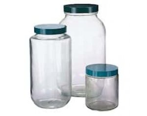 Qorpak GLC05729 Safety-coated Sample Jars, Standard Rounded, 1.92 L, Cs Of 6