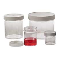 Qorpak 3892 Wide-Mouth Sample Containers, Polystyrene (PS), <em>480</em> mL