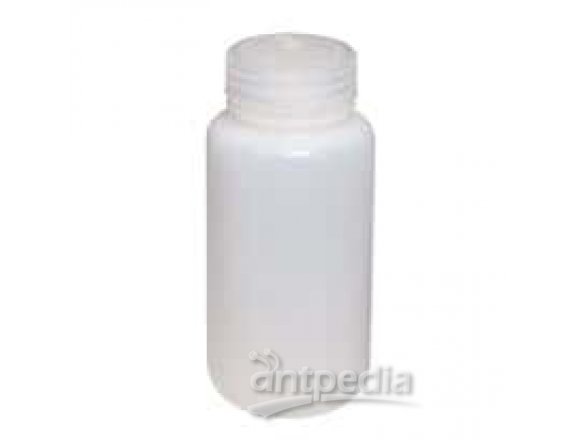 Thermo Scientific Nalgene 2189-0016 Economy HDPE Wide-Mouth Bottle, 500 mL, 48/Cs