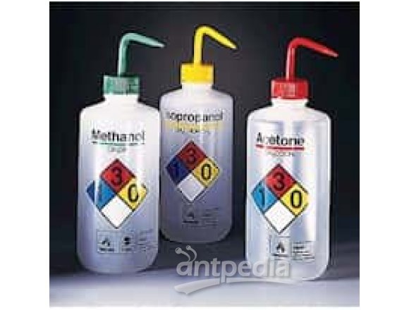 Thermo Scientific Nalgene 2425-0501 "Right-to-Know" Wash Bottle, acetone, 500 mL, 6/pk