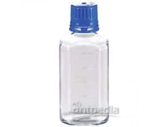 TriForest BGC0250S Square Media Bottle, Sterile, 250 mL, PETG, 24 per pack, 96/CS