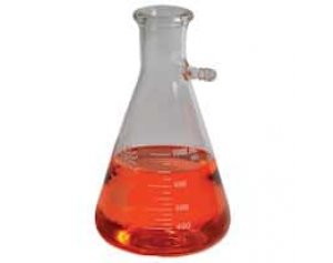 United Scientific Supplies Filtering Flask, Borosilicate Glass, 50 mL; Pk/6