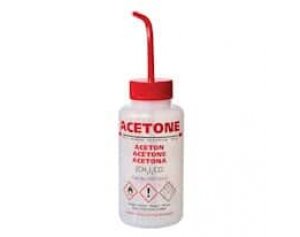 Dynalon Venting Multi-Language Labeled Safety Wash Bottle, LDPE, Acetone, 250 mL, 5/pk