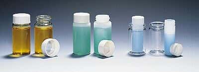 DWK Life Sciences (Wheaton) 986568 20 mL Glass Scintillation Vials; <em>size</em> <em>24</em> urea <em>cap</em>/polyethylene <em>disc</em> liner
