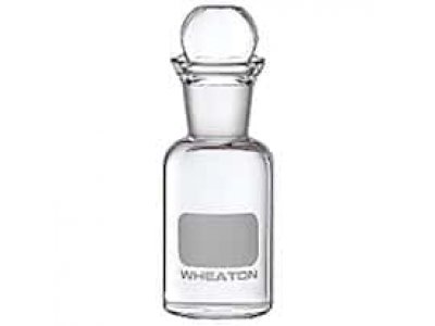 DWK Life Sciences (Wheaton) 227494-99G BOD Bottle, 60 mL, Glass, Unnumbered, Penny-Head Stopper; 36/Cs