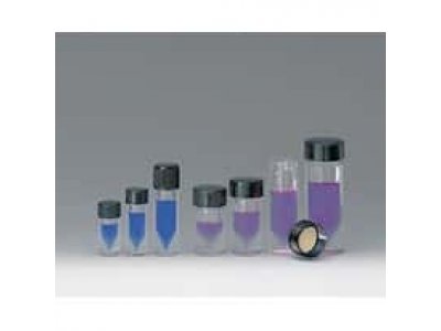 DWK Life Sciences (Wheaton) 986254 V-Vials, Clear Glass w/PTFE-Lined Penolic Caps, 1.0 mL; 12/Cs