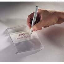 Zip-<em>lip</em> low-density polyethylene bag with white labeling area, <em>5</em>