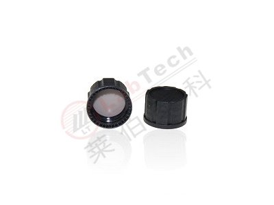莱伯泰科 LT022018-400 黑色PP实心盖  配1.5mm厚度本膜白胶垫片. 100个